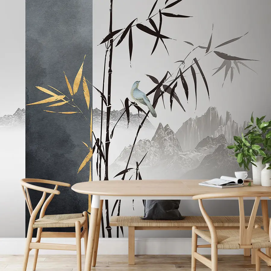 τοιχογραφίες Πουλί σε κλαδί u93849