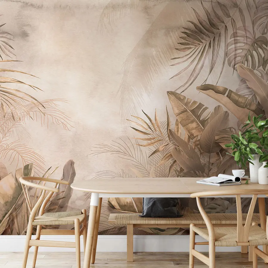τοιχογραφίες Τροπικά φύλλα u93852