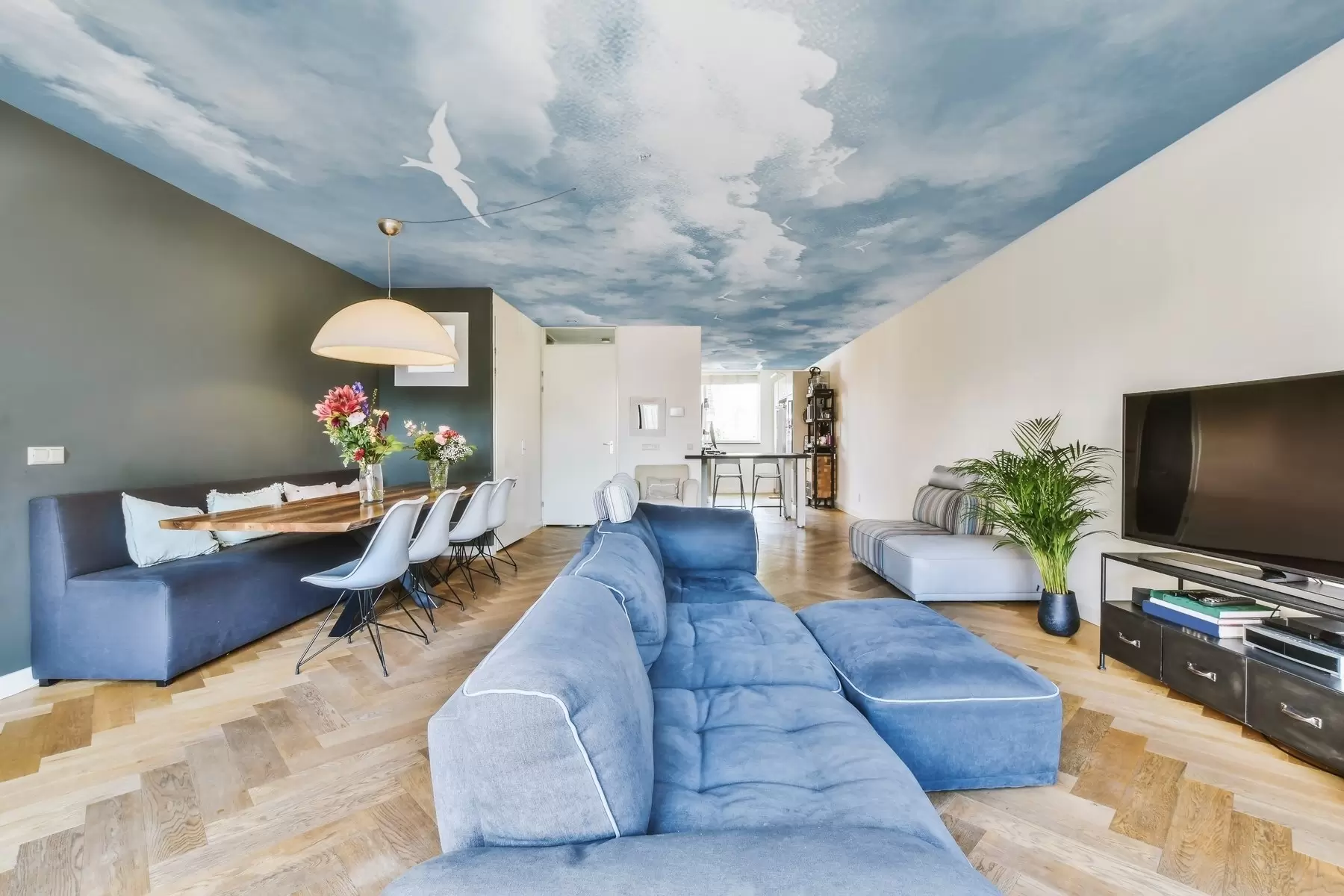 τοιχογραφίες Σύννεφα, ατμόσφαιρα και ουρανός u26890