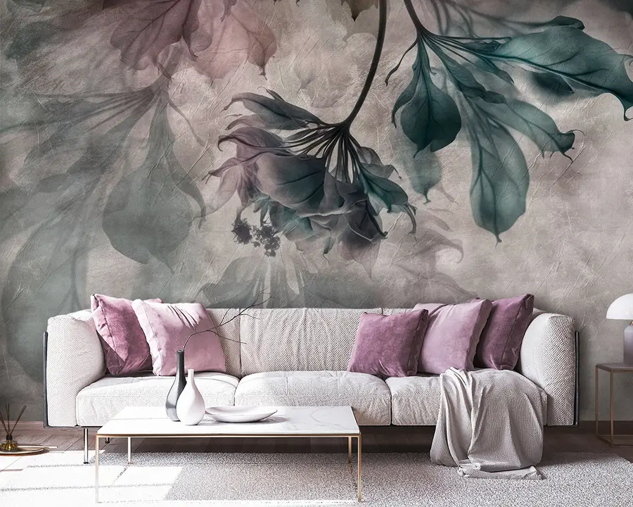 τοιχογραφίες Λεπτά ημιδιαφανή κλαδιά u93927