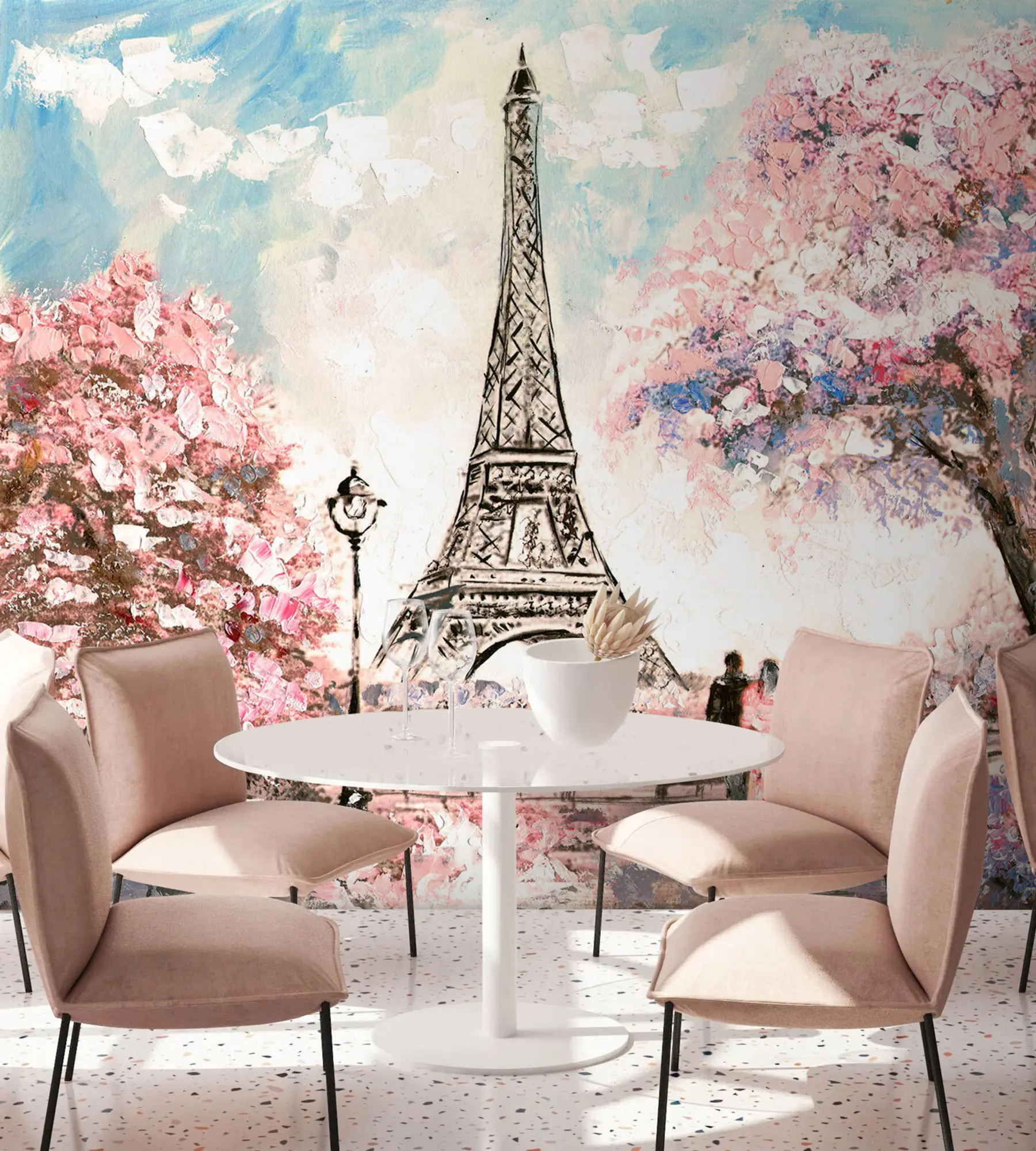 τοιχογραφίες Άποψη δρόμου του Παρισιού u74631