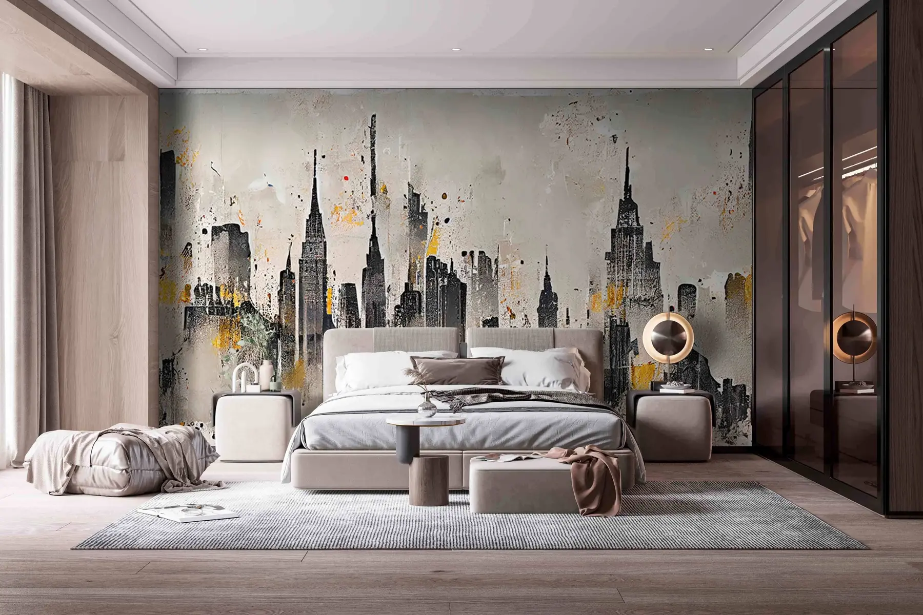τοιχογραφίες grunge city u75797