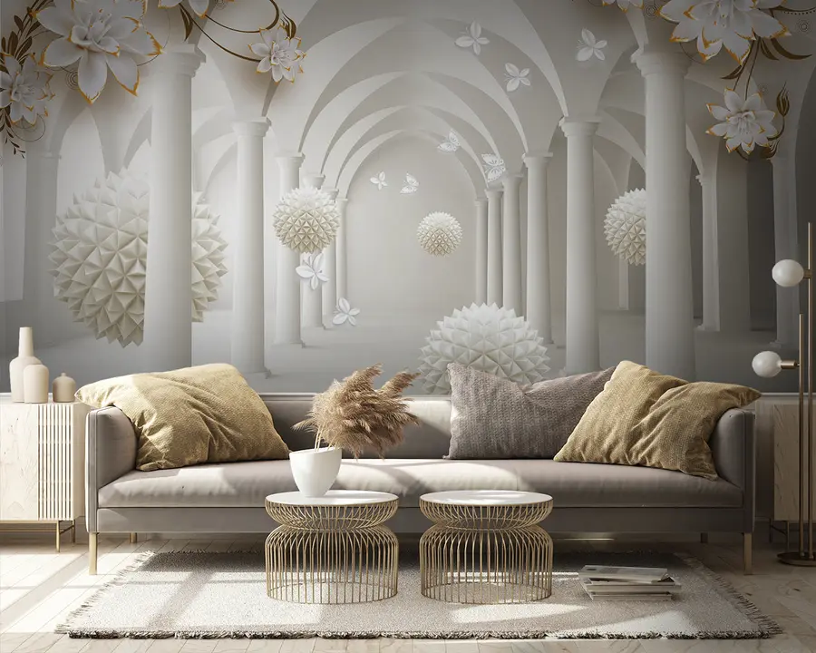 τοιχογραφίες Αγκαθωτές σφαίρες στο τούνελ u94966