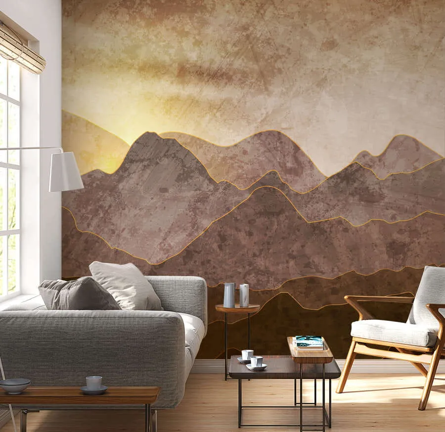 τοιχογραφίες Τοπίο με βουνοκορφές u94314