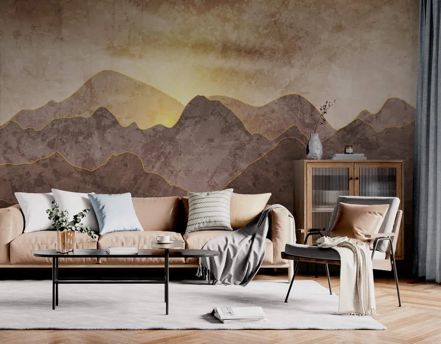 τοιχογραφίες Τοπίο με βουνοκορφές u94314