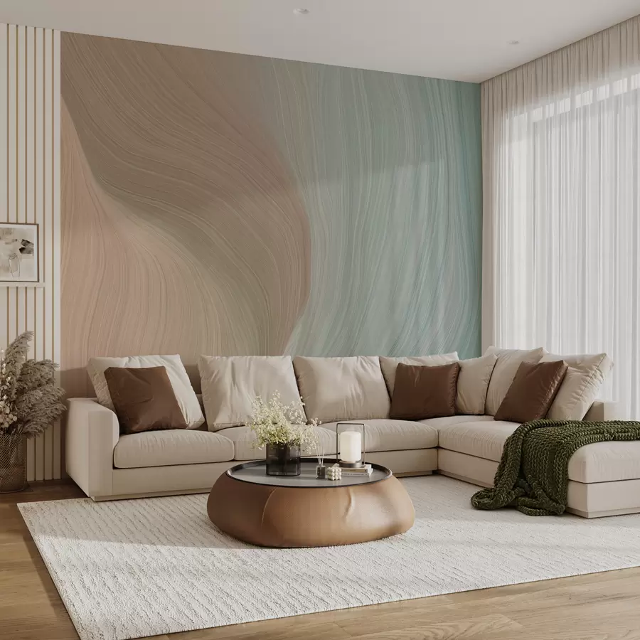 τοιχογραφίες Γκρίζα κύματα από σχιστόλιθο u96285