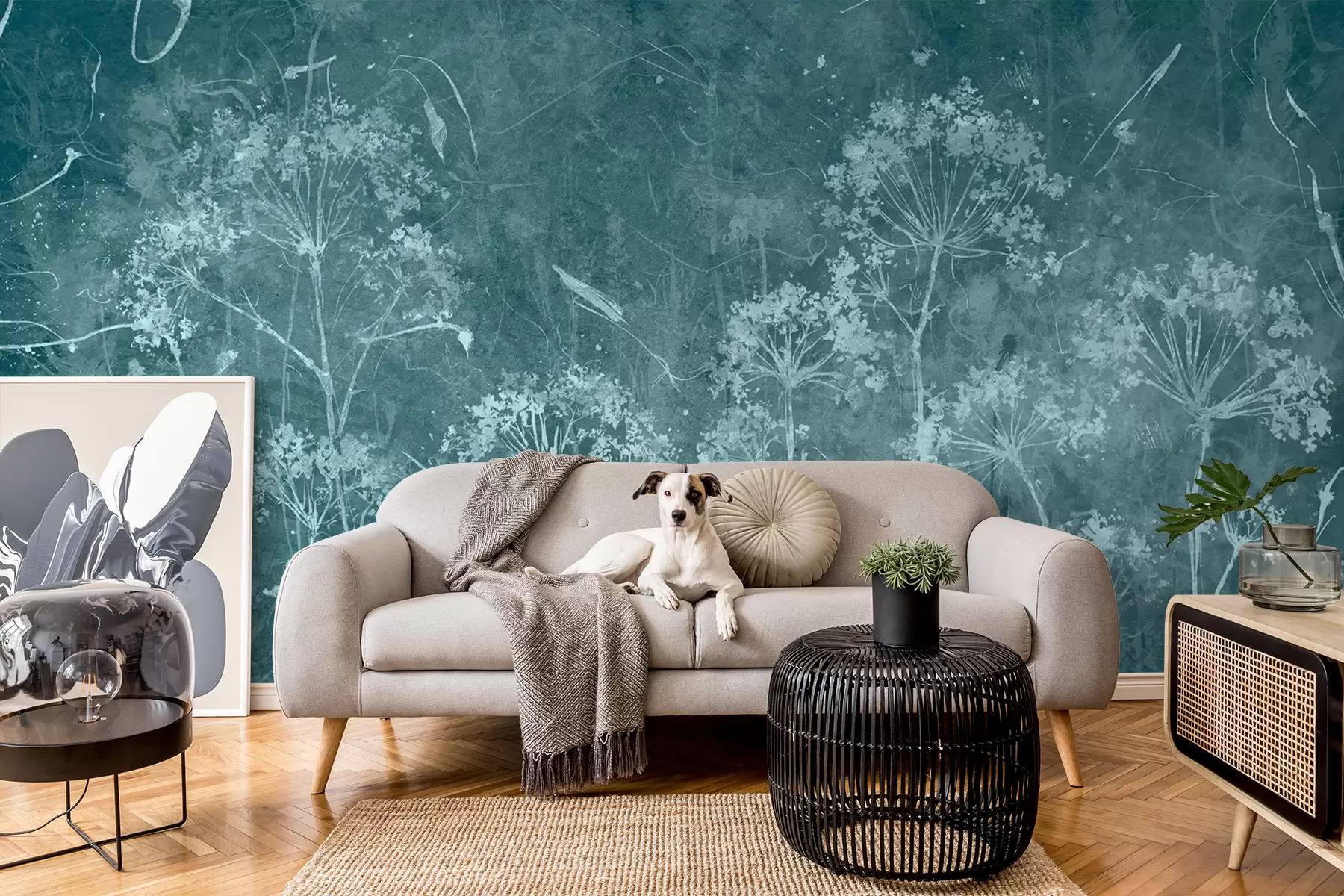 τοιχογραφίες Αγριολούλουδα σε στυλ grunge u96551