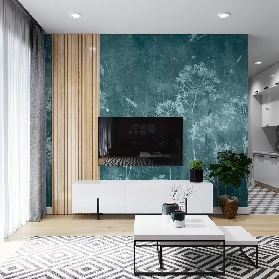 τοιχογραφίες Αγριολούλουδα σε στυλ grunge u96551