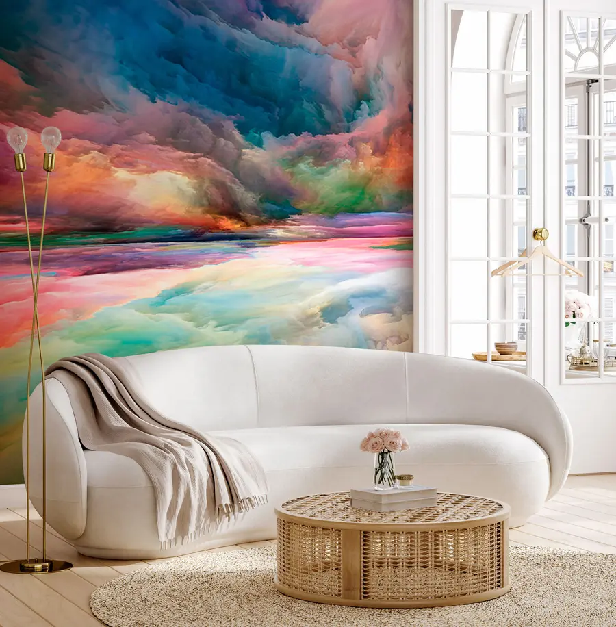 τοιχογραφίες Πολύχρωμη ονειρική χώρα u97019