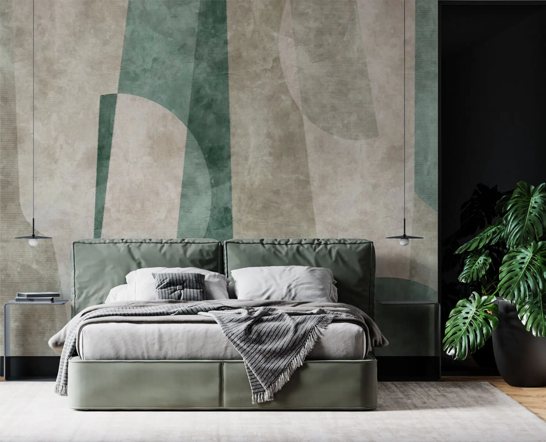 τοιχογραφίες Γεωμετρικά σχήματα σε στυλ grunge loft u97194