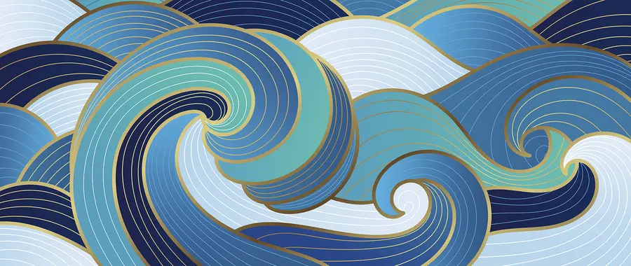 τοιχογραφίες Ανατολικά κύματα u98590