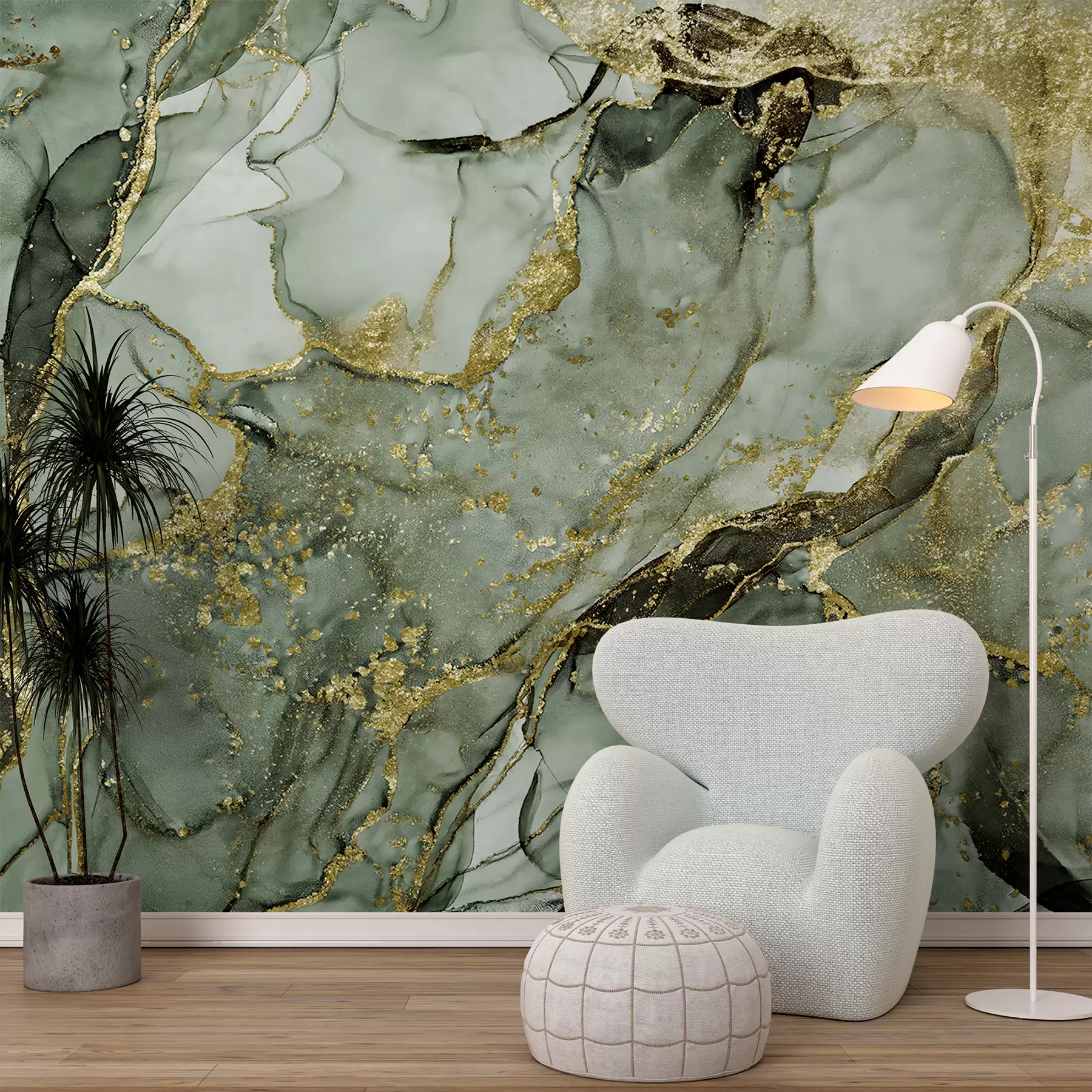 τοιχογραφίες Πράσινο μάρμαρο u93578v2