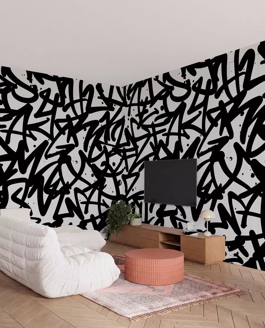 τοιχογραφίες Graffiti Emotions: Μαύρο u99087v3