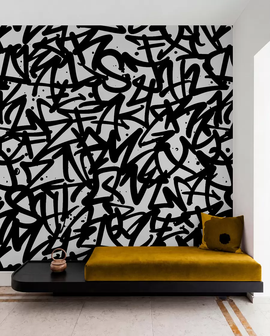 τοιχογραφίες Graffiti Emotions: Μαύρο u99087v3