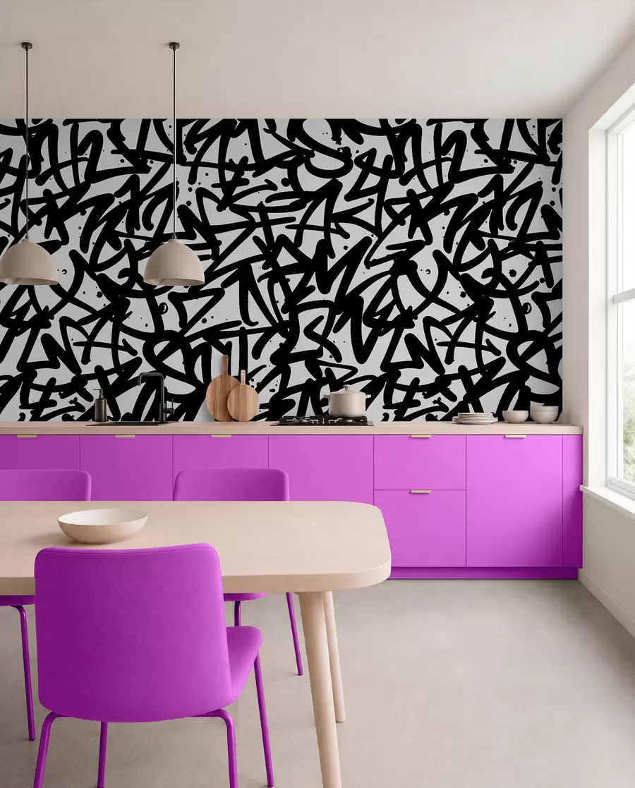 τοιχογραφίες Graffiti Emotions: Μαύρο u99087v3